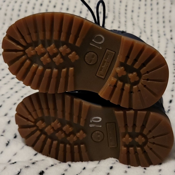 Navy blue Toddler Timberlands - Picture 8 of 11